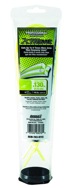 MTD Genuine Parts Xtreme .130-Inch x 14.5-Inch Professional Grade String Trimmer