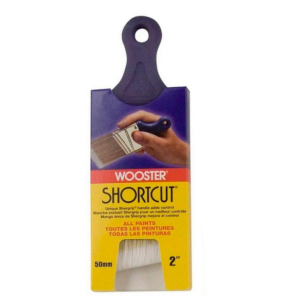 Wooster Brush Q3211-2 Shortcut Angle Sash Paintbrush, 2-Inch, 2 Inch, White