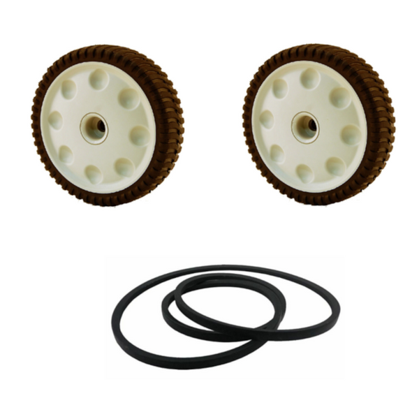 (2) MTD 734-04018C Front Mower Wheels and 954-0637A Belt Genuine