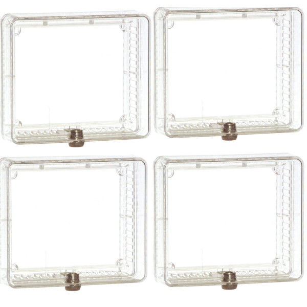 Honeywell CG511A1000 Clear Locking Thermostat Cover Guard - Quantity 4