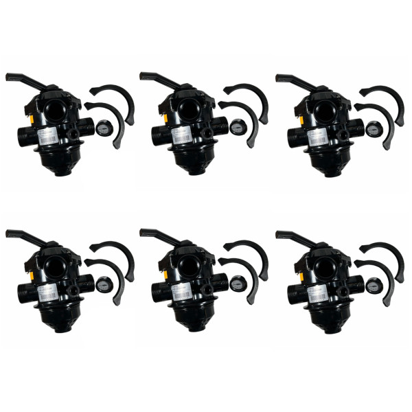 6 Genuine Pentair 262506 6 Way Pool Valves 1-1/2 Inch For Tagelus Sand Filters