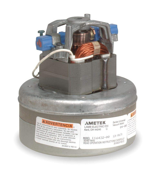 Ametek Lamb Vacuum Motor, 109 cfm, 346 W, 240V 116343-00