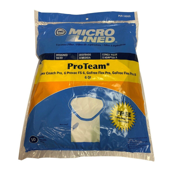 10 ProTeam 107314 Fits Super Coach, GoFree Flex Backpack Vacuum by DVC