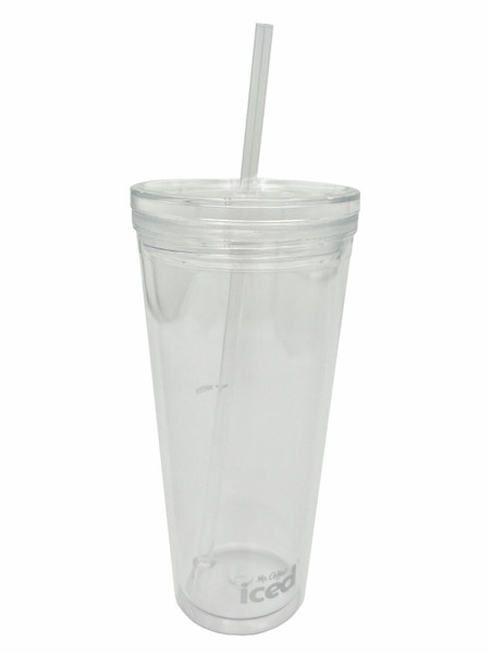 Mr. Coffee Iced Coffee Maker 2128308, 2131483, 2131500, 2131729 Replacement Tumbler with Lid & Straw