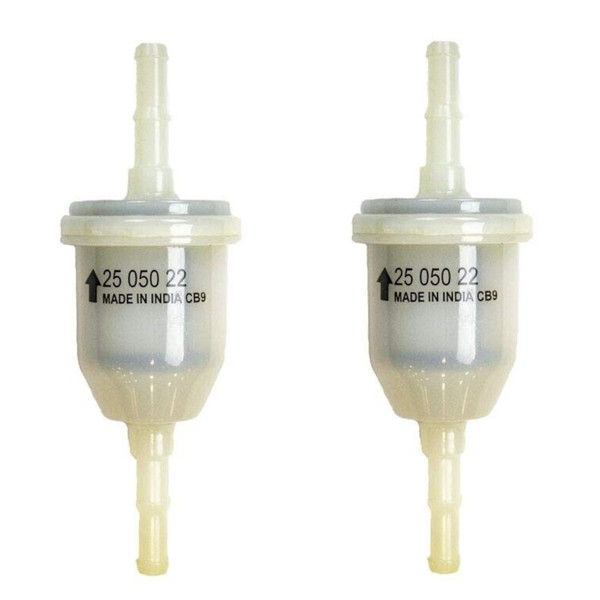 Kohler (2 Pack) 25 050 22-S Engine Fuel Filter 51 Micron With 1/4 Fuel Line