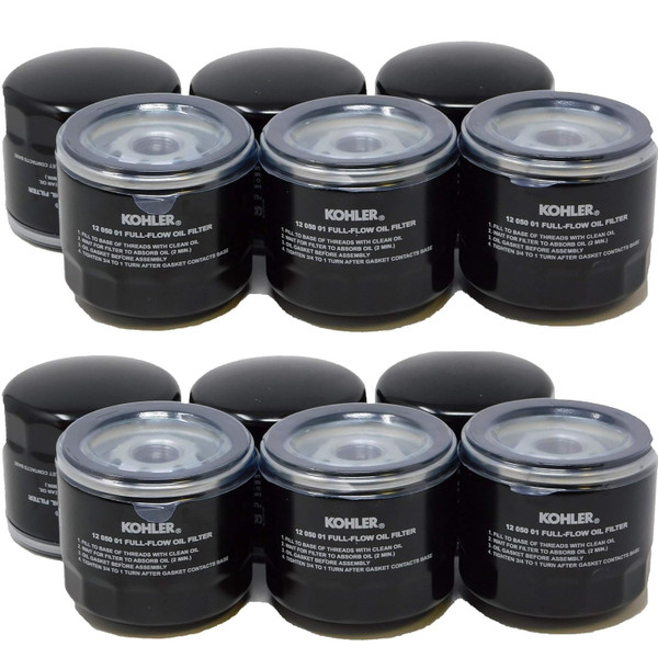 12 Pack Genuine OEM Kohler 1205001-S 1205001S 12 050 01S Oil Filter