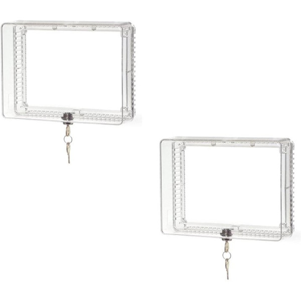 Honeywell CG512A Large Thermostat Guard with Inner Shelf to Prevent Tampering 2 Pack