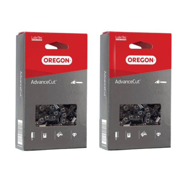 2 Pack Oregon 91PX050G Chainsaw Chain 14 3/8 .050 63PMC3 50 S50