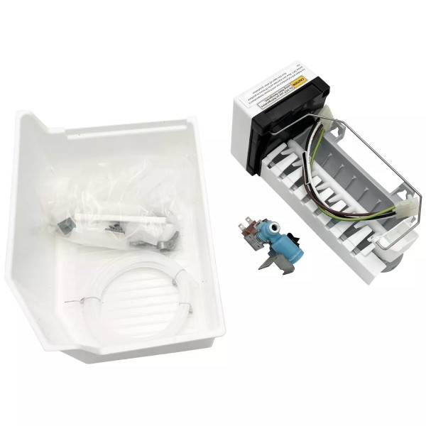 Choice Parts W10715708 for Whirlpool Refrigerator Ice Maker Bucket and Valve