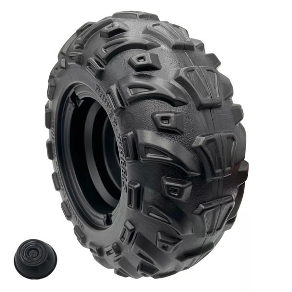Genuine Power Wheels 3900-5903 Newer Style Dune Racer Left Wheel with Retainer FFY09 FLP00 FLR10