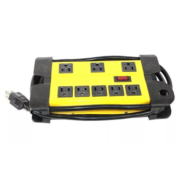 OEM Superior SE1544 Heavy-Duty Metal Power Strip 8 Outlet 6ft Cord 14AWG