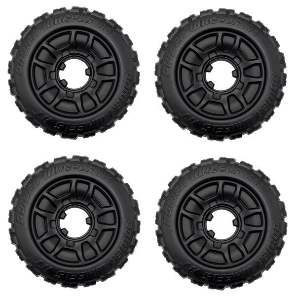 4 Genuine Power Wheels 3900-8587 Jeep Wheel Preschool Series For HMB23 HPP70 HVW97