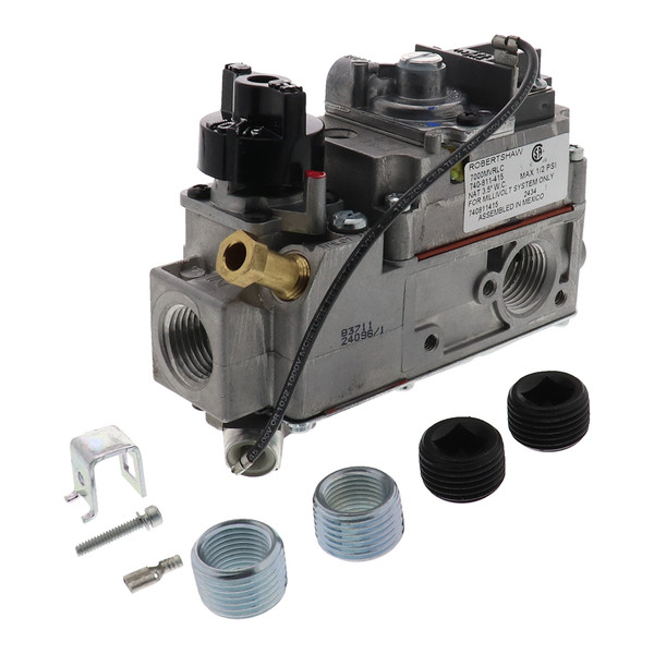 Robertshaw Gas Valve,750mV,Single,NPT 710-502