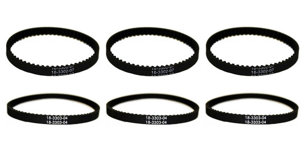 3 Bissell ProHeat 2X Belt Sets 2036688 / 2036804 - 6 Belts Total 