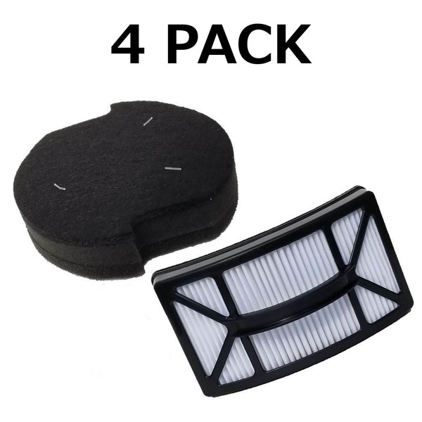 4 Filter Kit for Bissell Powerlifter Pet 160-4127 and 160-4130