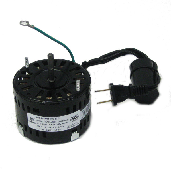 NuTone Range Hood Fan Motor JA2C394N, 86322, 86322000