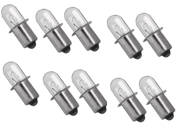 (10) 18 Volt Xenon Bulb for Dewalt DW9083