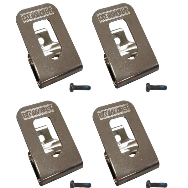 4 Pack Genuine Dewalt Belt Clip Hook 20V Drill Driver N268241 N169778