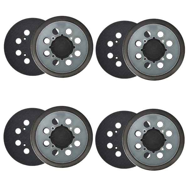 RSP54-4PK Aftermarket 5" Dia 8 Vacuum Holes Hook & Loop Sanding Pad