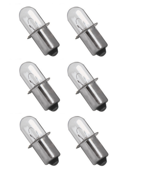 6 Xenon Bulbs 18 Volt for Porter cable PC18FL
