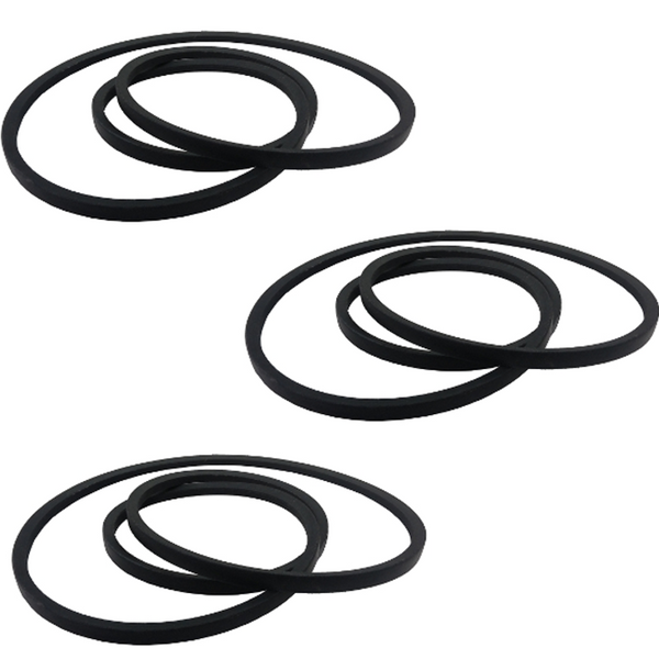 Replacement Drive Belt Set of 3 Belts for Delta 49-124 Unisaw 3450 RPM Motor