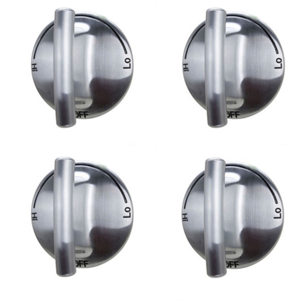 Burner Knobs Brushed Finish for 74007733 Jenn-Air (4-pack)