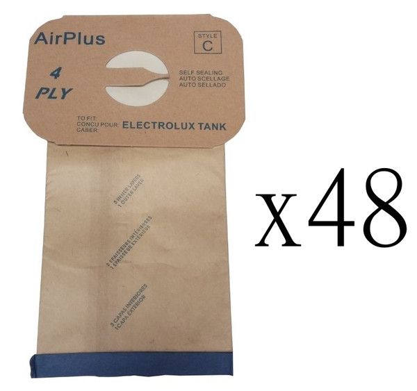 48 Vacuum Bags for Electrolux Canister Aerus C 