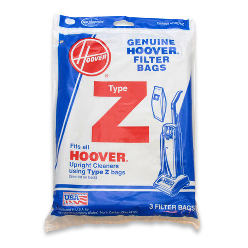 3 Hoover Replacement Type Z Vacuum Bags 4010075Z