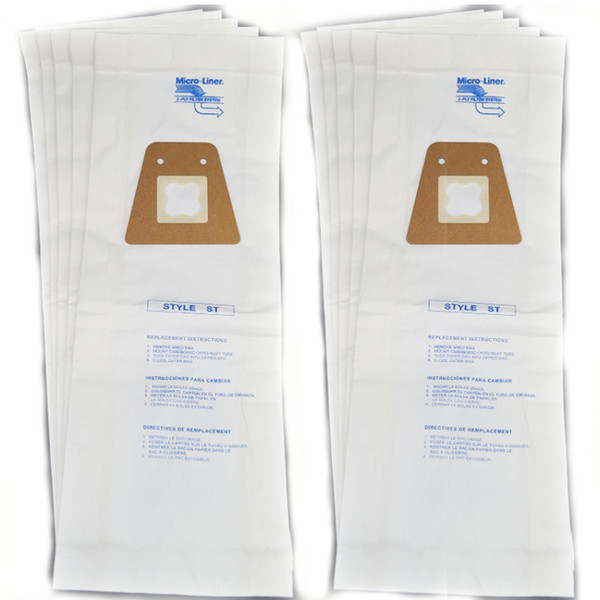 10 Style ST Vacuum Cleaner Bags Sanitaire Eureka 63213A Home Cleaning System