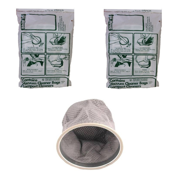 24 Allergy Bags for Tristar Compact Vacuum + Extra Cloth Bag - EXL MG1 MG2