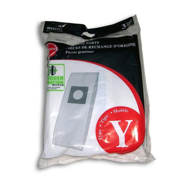 Hoover Allergen Type Y Upright Vacuum Cleaner Bags 4010100Y