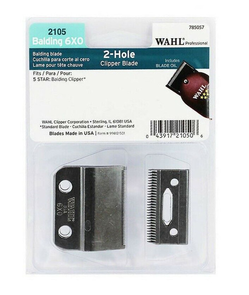 Wahl Professional 000000 6X0 2 Hole Clipper Blade #2105