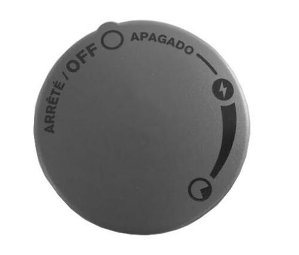 Weber 30125801 Gray Side Burner Knob for Specific Genesis Grills 