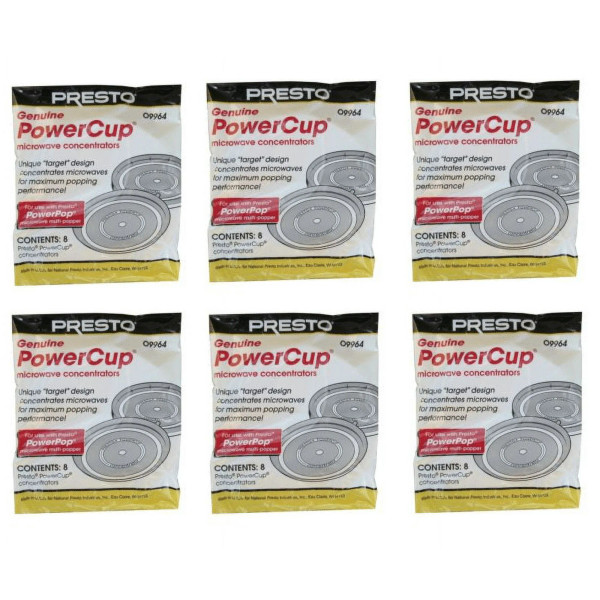 Presto 09964 Microwave Power Pop PowerCup Popcorn Concentrator Cup - 48 Pack