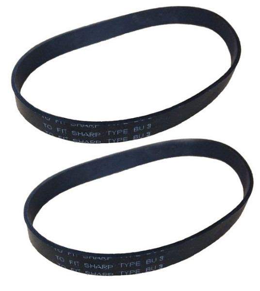 Sharp Twin Energy Upright Vacuum Cleaner Belt Replaces BU-3, 2 Pack