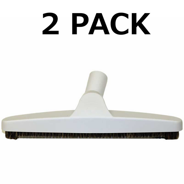 2 Premium 12" Bare Floor Brush for Central Vacuum & Portable Light Gray Fits All