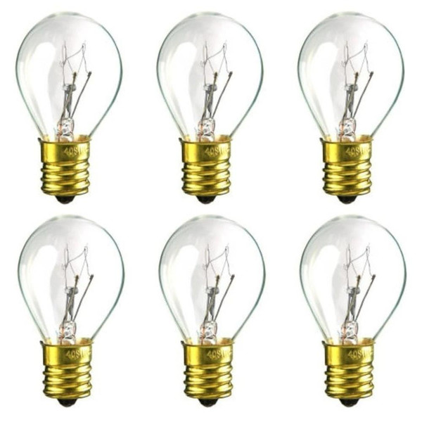 6 CEC Industries 40S11N/120V Miniature Bulb 120V, 40W, S11 Shape, E17