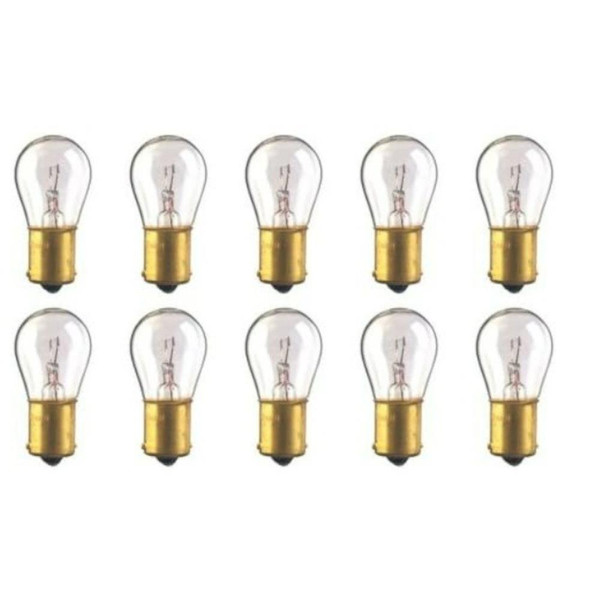 10 CEC Industries #1073 Bulbs, 12.8 V, 23.04 W, BA15s Base, S-8 Shape