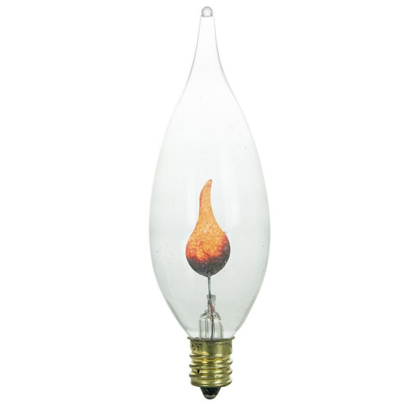 Flicker Flame Light Bulb for 3C32 Candelabra Base