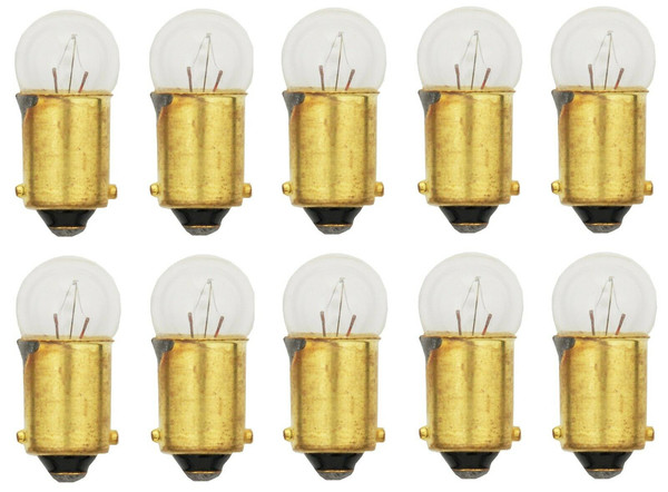 53 Miniature Light Bulb, 14.4 Volts, 0.14 Amps - 10 Pack
