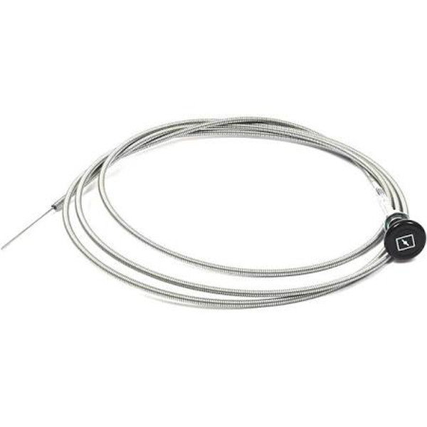 Control-Push Pull Choke Cable 96" Round Knob Go-Cart Mini-Bike Universal