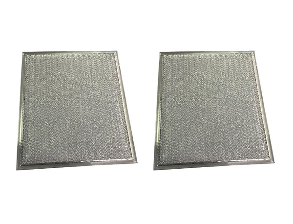 2 Range Hood Filters - 9" x 10.5" x 1/8" Aluminum Mesh Type Grease