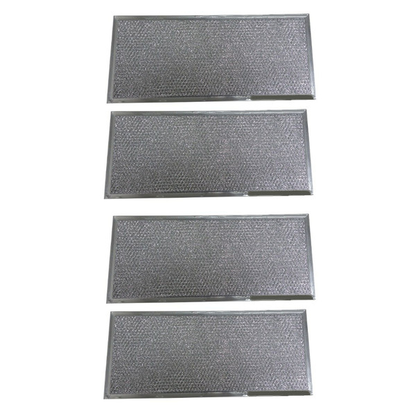 4 Whirlpool WP71002111 Compatible Aluminum Mesh Grease Filter
