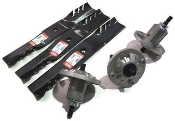 PK3 GY21099 Mower Deck Spindles Blades GY20684 190C D170 G110 LA150 LA175 592617