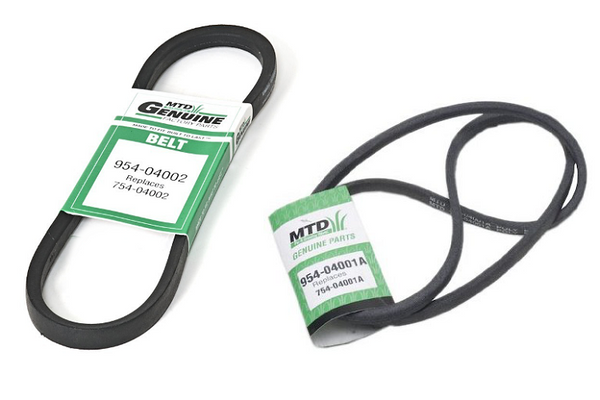 Cub Cadet Drive Belts 954-04002 954-04001a