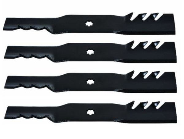 4 Pack 42" Gator Mulch Mower Blades John Deere Z225 Z235, LA125, LA135 592-615