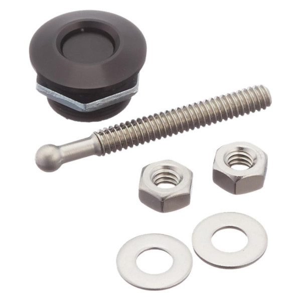 Quik Latch QL-25-SB1 1" Diameter Black Anodized Aluminum Mini Quick Release Latch