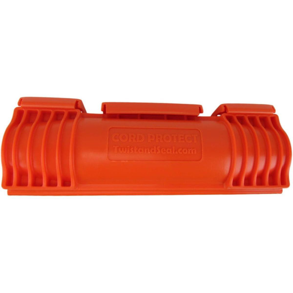 Twist and Seal Outdoor Extension Cord Protector Orange Heavy Duty Plastic