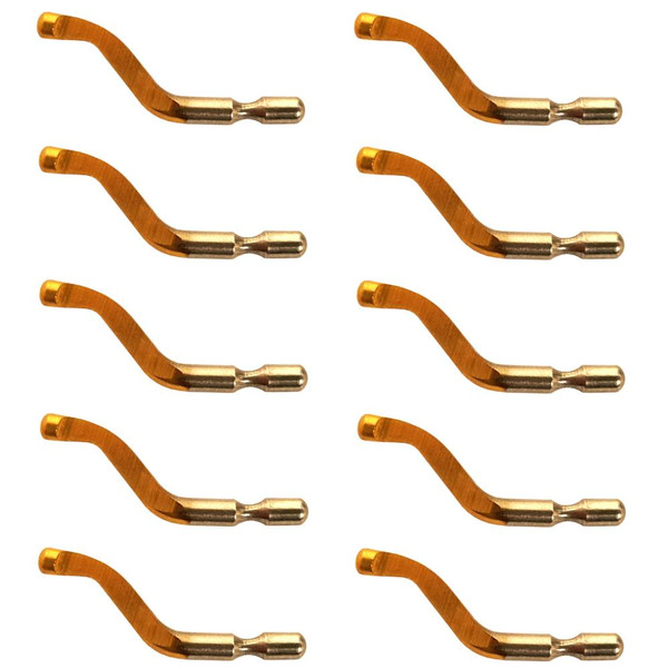 Shaviv 29015 B10P TIN-Coated Deburring Blades (Pack of 10)