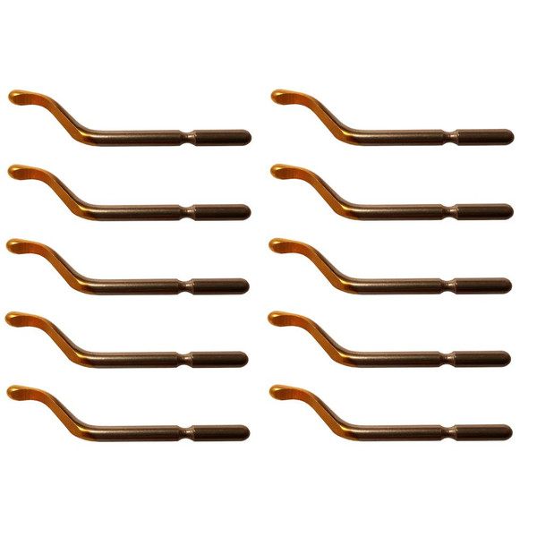 Shaviv E200P HSS TiN Deburring Blade for Bi-Directional Use Pack of 10 29099 